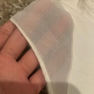 Ruffled White Tank Top
